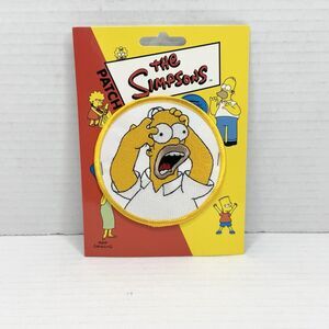 The Simpson Embroidered Iron-On Patch Homer Simpson Scream